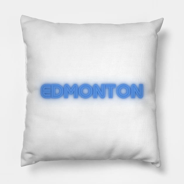 Edmonton Glowing Word Art Pillow by YegMark