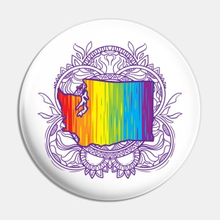 Washington Mandala Pride Pin