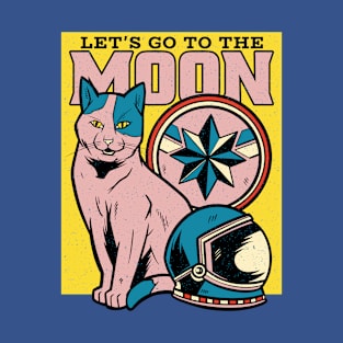 Let's go to the Moon Funny Cat Crypto Merch T-Shirt