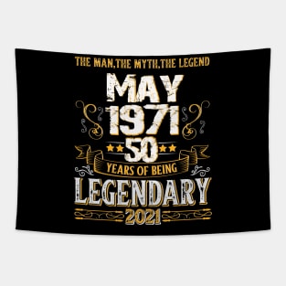 50th Birthday Legendary since 1971 Tapestry