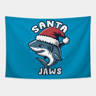 Santa Jaws- Christmas Shark Tapestry