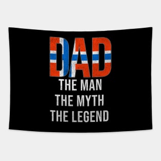 Norwegian Dad The Man The Myth The Legend - Gift for Norwegian Dad With Roots From Norwegian Tapestry