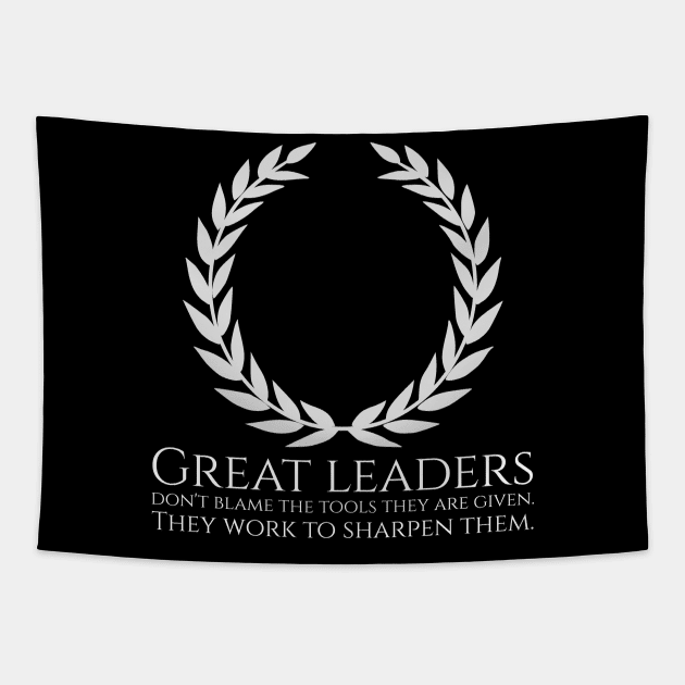 Motivational Leadership Quote Inspiring Entrepreneur Tapestry by Styr Designs