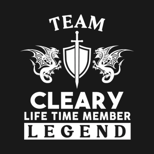 Cleary Name T Shirt - Cleary Life Time Member Legend Gift Item Tee T-Shirt