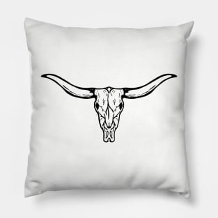 Boho Cow Skull Pillow