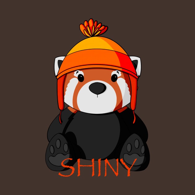 Shiny Red Panda by Alisha Ober Designs