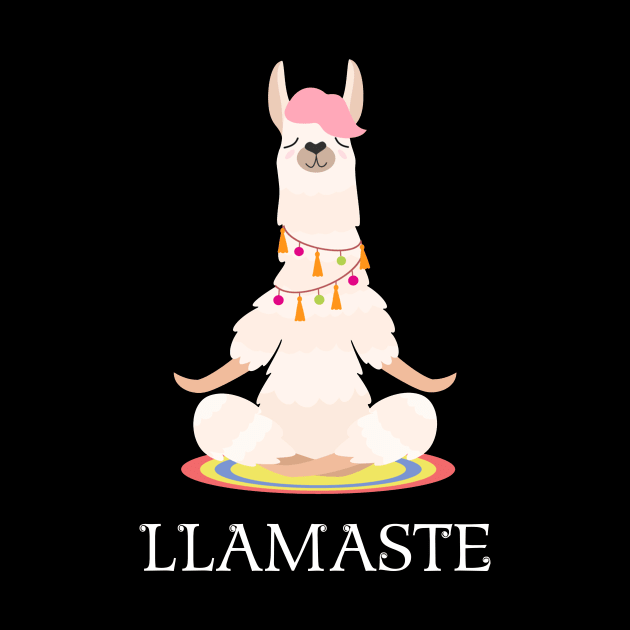 LLamaste Yoga LLama T-shirt For Yoga Lover by Simpsonfft