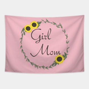 Girl Mom Sunflower Tapestry