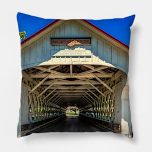 Ashuelot Covered Bridge Pillow