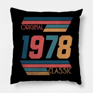 Made in 1978, Born in 1978 vintage Pillow