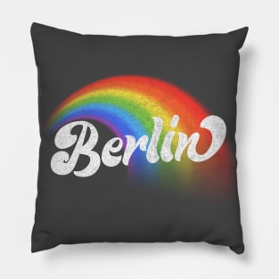 Berlin / Faded Vintage-Style Design Pillow