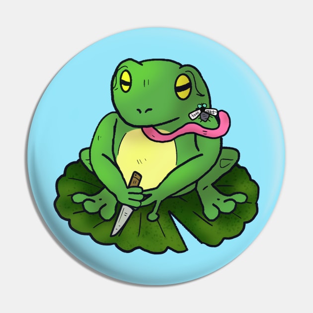 Knife Frog Pin by Micah