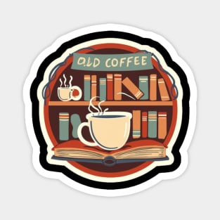 Old Bookstore Coffee Vibes Magnet