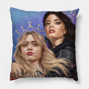 Maeve & Aimee Painted Portrait Pillow