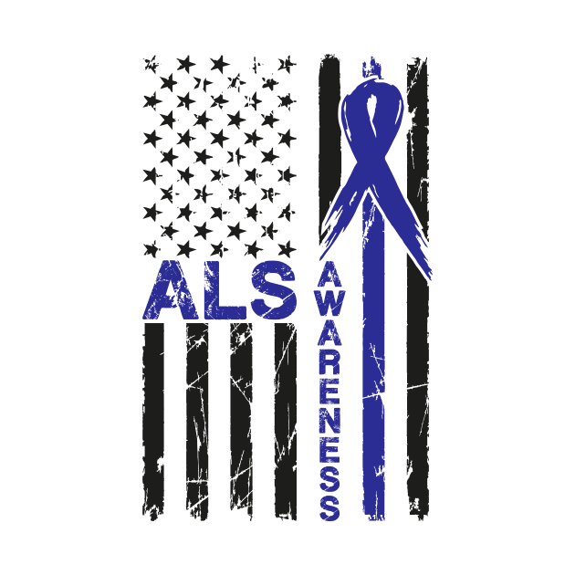 ALS Awareness Flag by mcoshop