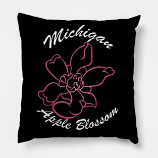 Michigan - Apple Blossom Pillow