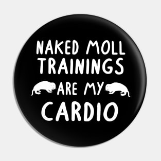 Naked Mole Rat Cardio Lover Naked Moll Gift Pin