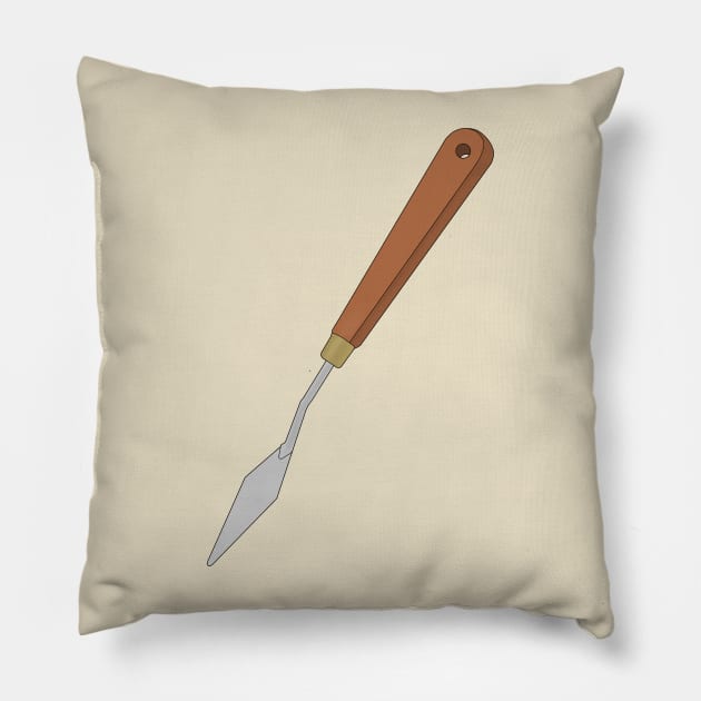 Palette knife tool artist painter Pillow by DiegoCarvalho