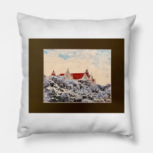 Old Main in the Snow Pillow