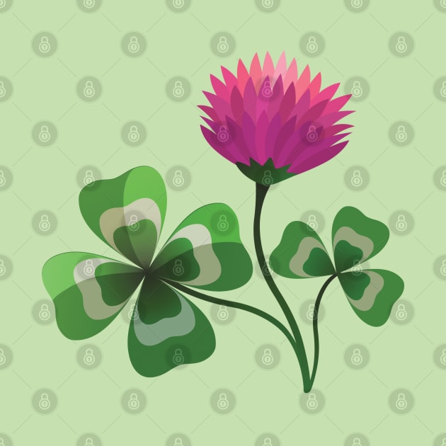 Lucky Shamrock for St. Patricks Day by Yulla