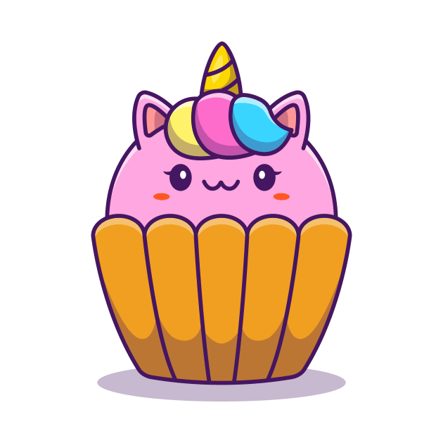 Cute Unicorn Cup Cake by Catalyst Labs