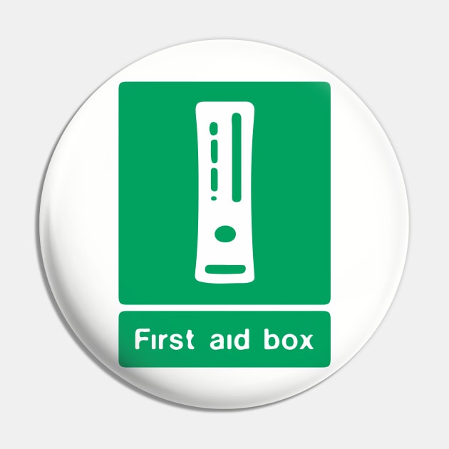 First Aid Box - Retro Pin by Nerdragedesigns