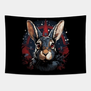 Patriotic Rabbit Tapestry