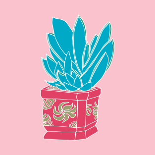 Succulent in red ceramic T-Shirt