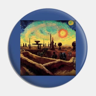 Starry Night in Mos Eisley Tatooine Pin