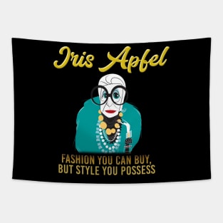 Iris Apfel Quotes Fashion Tapestry