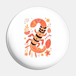 Mysterious Scorpio Zodiac Design Pin