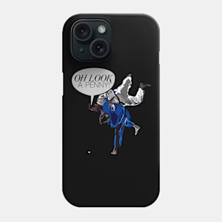 Jiu Jitsu - Hip Toss - Funny Jiu Jitsu Vector Illustration Phone Case