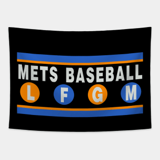 NEW YORK METS LFGM SUBWAY SIGN Tapestry