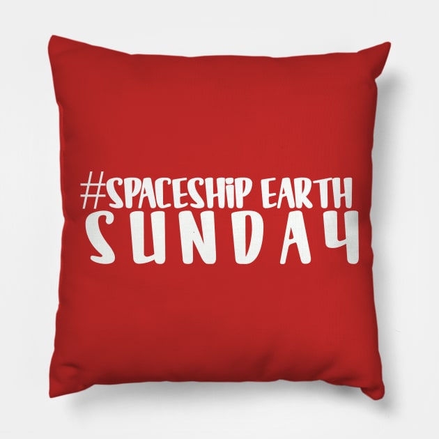 Spaceship Earth Sunday Pillow by Philharmagicalshop