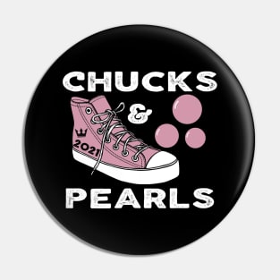 Chucks And Pearls Kamala Harris VP Inauguration 2021 Gift Pin