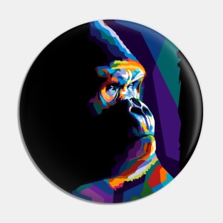 Animals Gorilla Wpap Art Pin