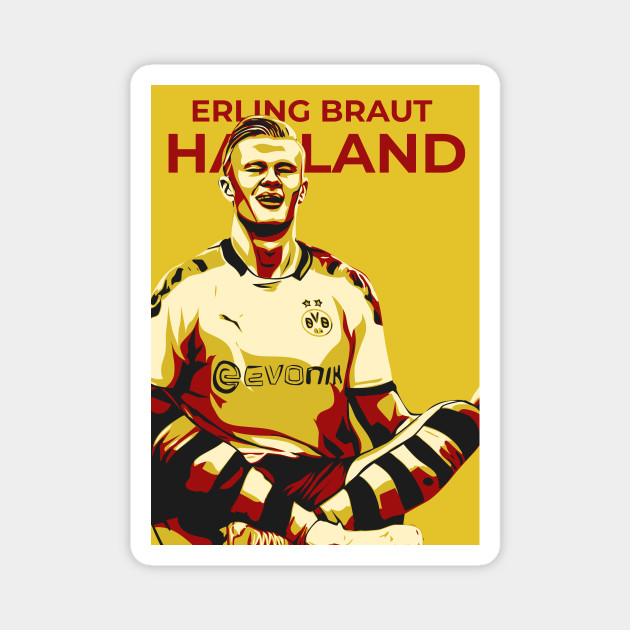 Erling Haaland Celebration Erling Haaland Magnet Teepublic
