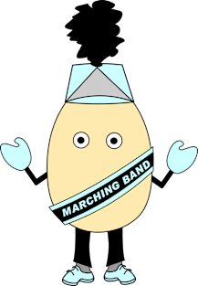 Marching Band Egghead Magnet