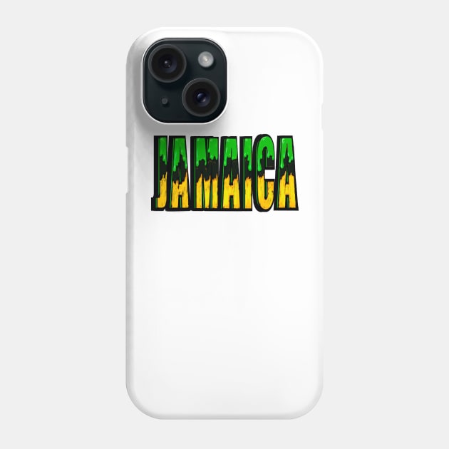 Jamaican flag colors drips Reggae Rocksteady Jamaicans Jamaica Phone Case by Artonmytee