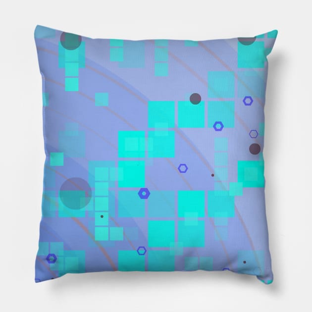 Pixella Glitch Pillow by Deygus