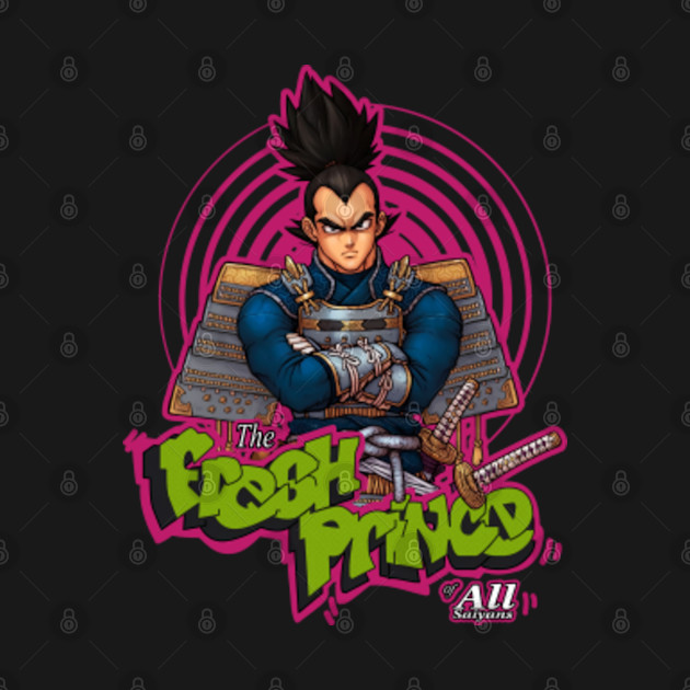 Discover the fresh prince of All Saiyans Samurai Style - Dragon Ball - T-Shirt