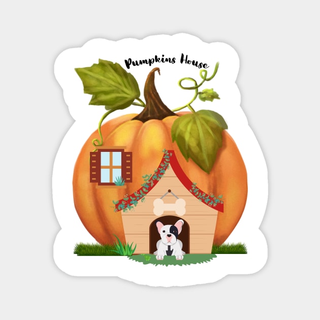 The Pumpkin House Magnet by BeatyinChaos