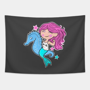 gym girl, fitness mermaid, fitness girl Tapestry