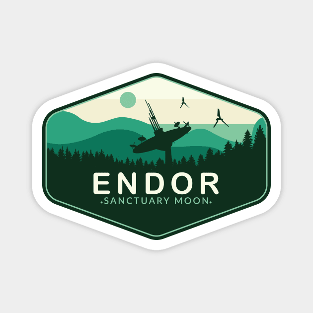 Endor Sanctuary Moon Magnet by Space Club