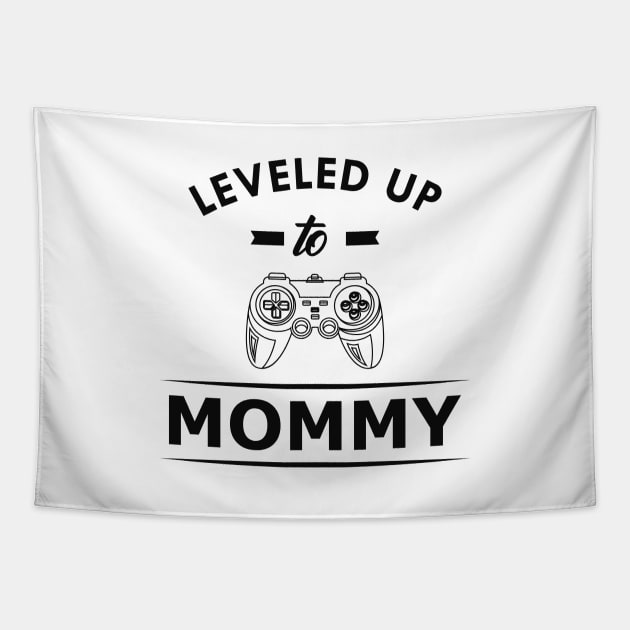 New mommy - Leveled up to mommy Tapestry by KC Happy Shop