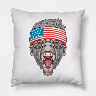 Gorilla Face Pillow