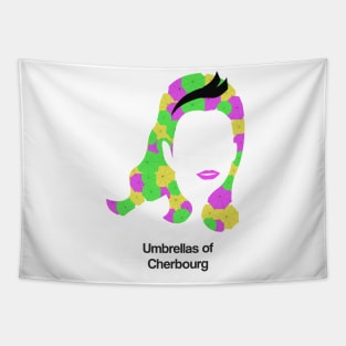 Umbrellas of Cherbourg movie fan art minimal french new wave Catherine Deneuve Jacques Demy Tapestry