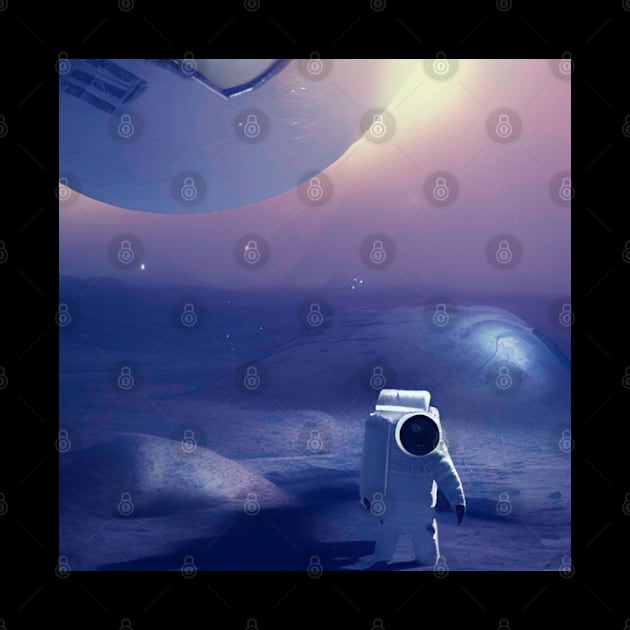 The astronaut land on moon. by SALOX