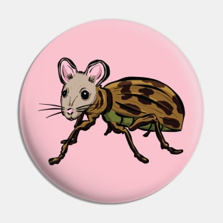 Cockamouse Weevil Mouse Mashup Cartoon Character Pin