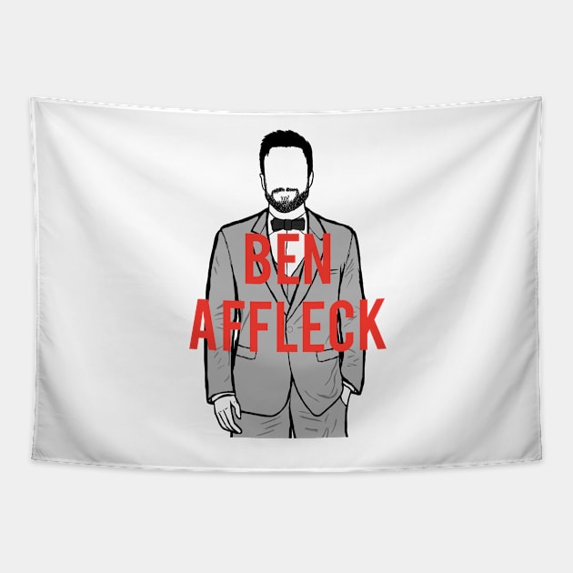 A portrait of Ben Affleck Tapestry by Youre-So-Punny